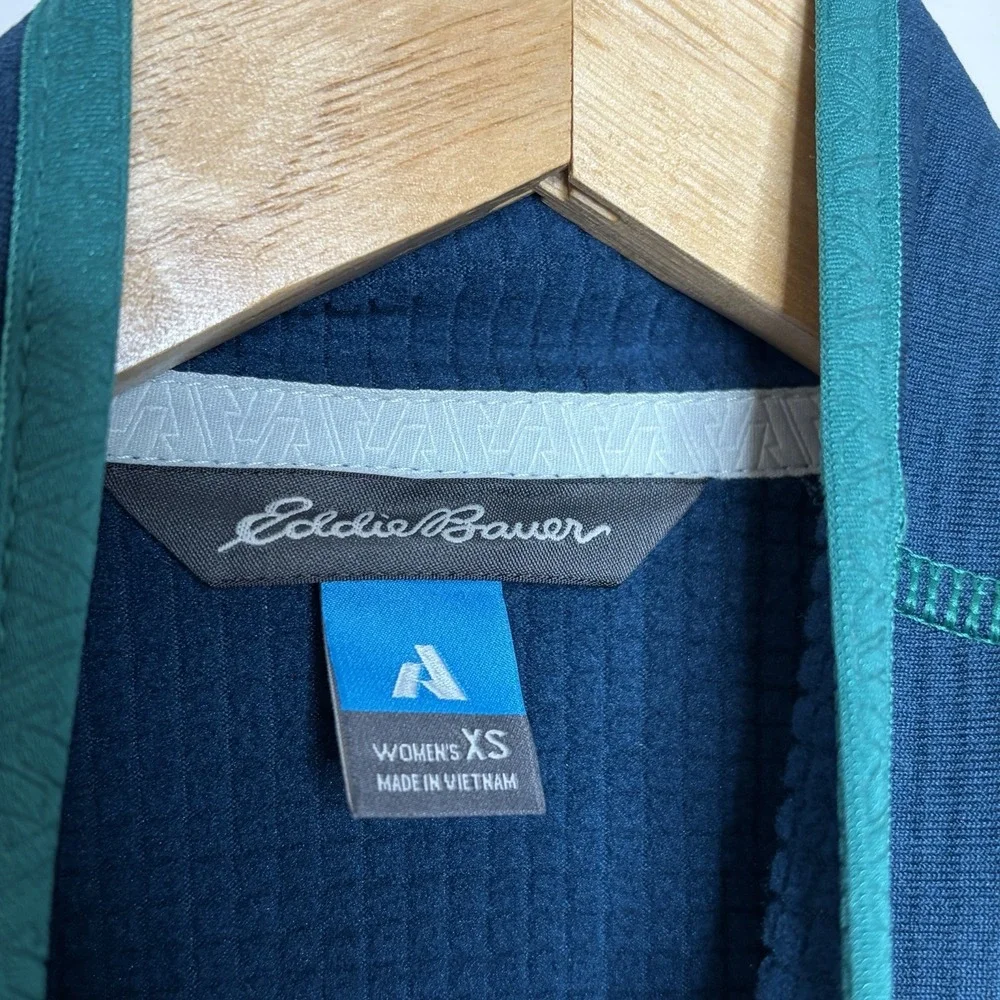 Eddie Bauer First Ascent Free Heat Fleece 1/4 Zip Pullover Jacket Womens XS